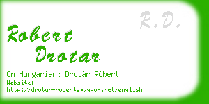 robert drotar business card